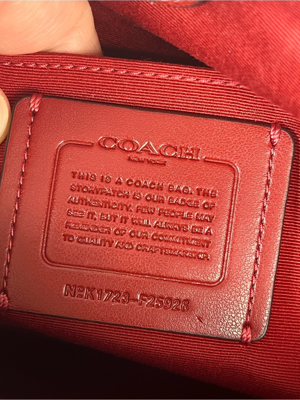 Coach Brooke Carryall Washed Red Crossgrain Leather Shoulder Bag Crossbody Purse - Picture 11 of 13